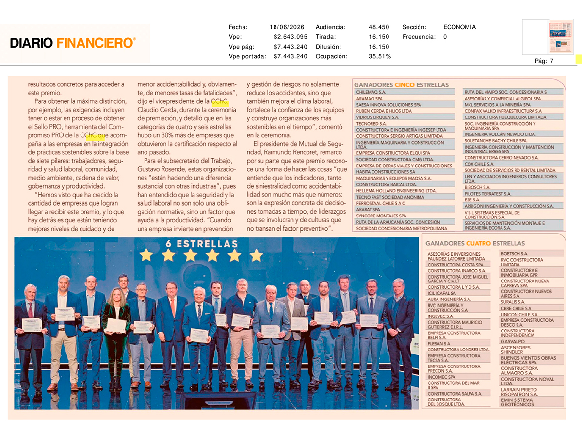 Empresas Martabid volvió a resaltar al recibir nuevamente la máxima distinción: 6 estrellas - Imagen 2